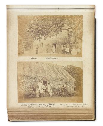 (FIJI--EARLY PHOTOGRAPHS.) [Views taken in Fiji 1887-88 / C.B.H.M being Governor of Fiji and High Commissioner of Western Pacific.]